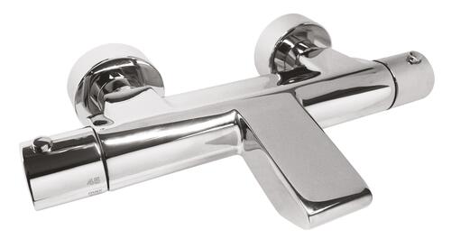 Robinet mitigeur bain-douche mural thermostatique, finition chromée - Rolf